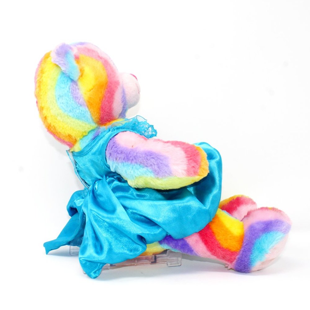 Build A Bear 2012 Rainbow Pride Stripe Pink Ballerina Dress Stuffed Plush 18" - Picture 3 of 5